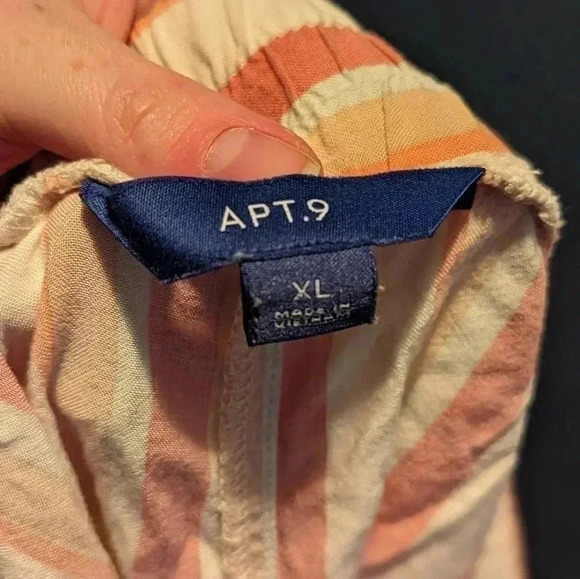 Apt. 9 Women's Lounge XL Pink And White Shorts (EUC) - Picture 7 of 11